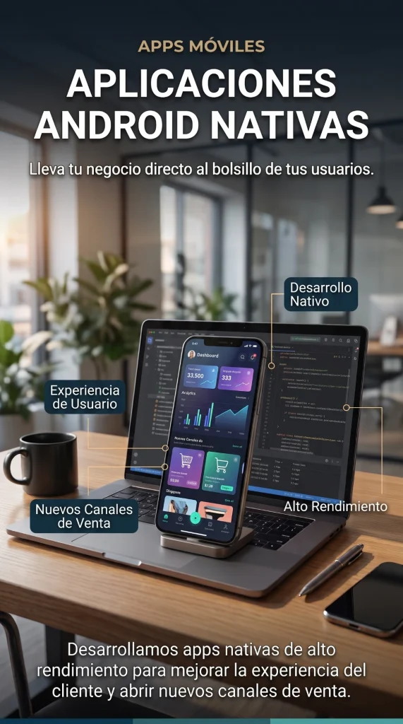 Afiche del servicio Aplicaciones Android Nativas